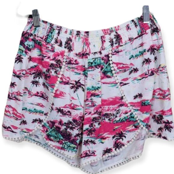 Nanette Lepore L'Amour Tropical Print Lightweight Shorts M - Picture 1 of 6